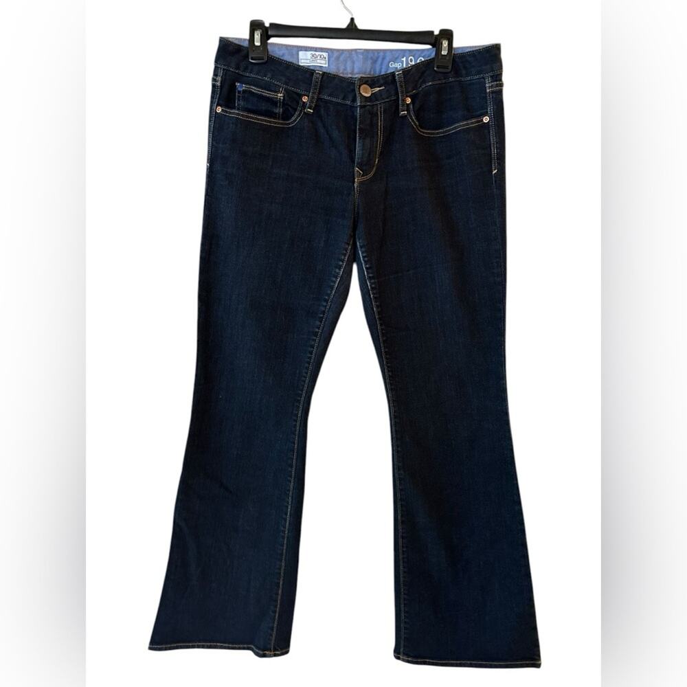 GAP '69 Jeans Women 30 Casual CURVY Denim Mid Rise Stretch Boot Cut Dark Blue